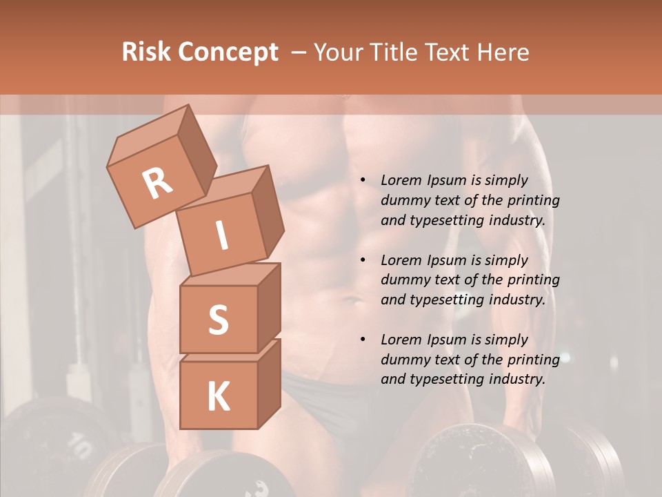 Man Sporty Black PowerPoint Template