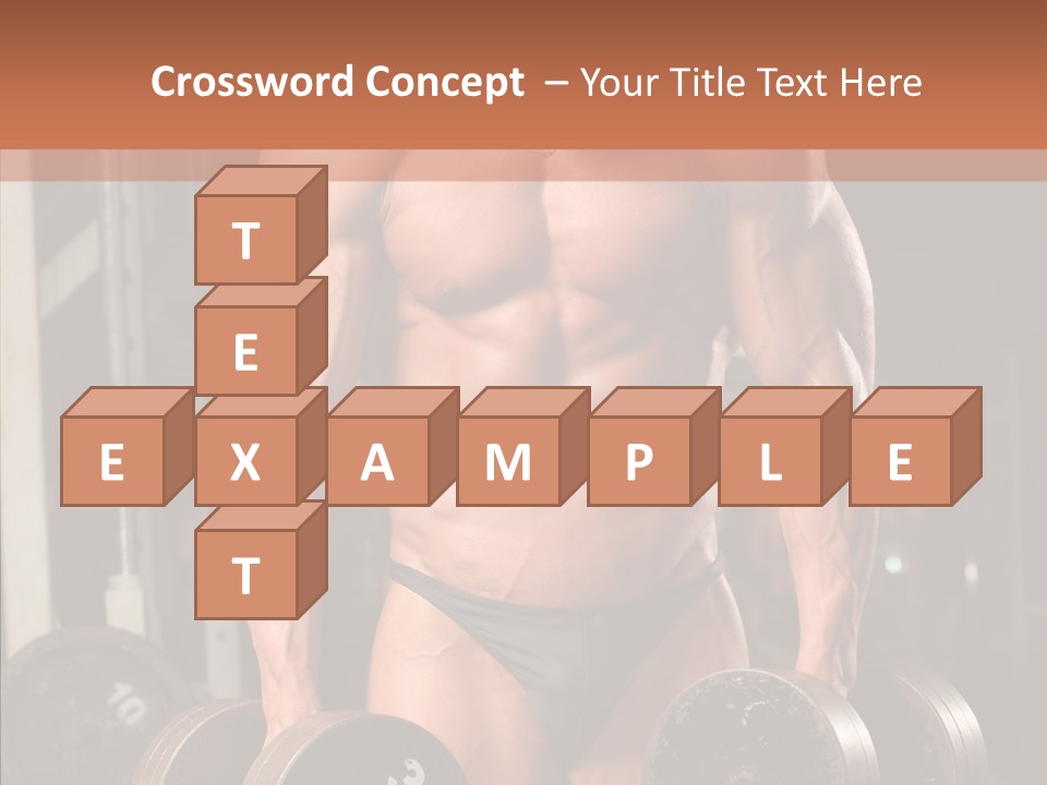 Man Sporty Black PowerPoint Template