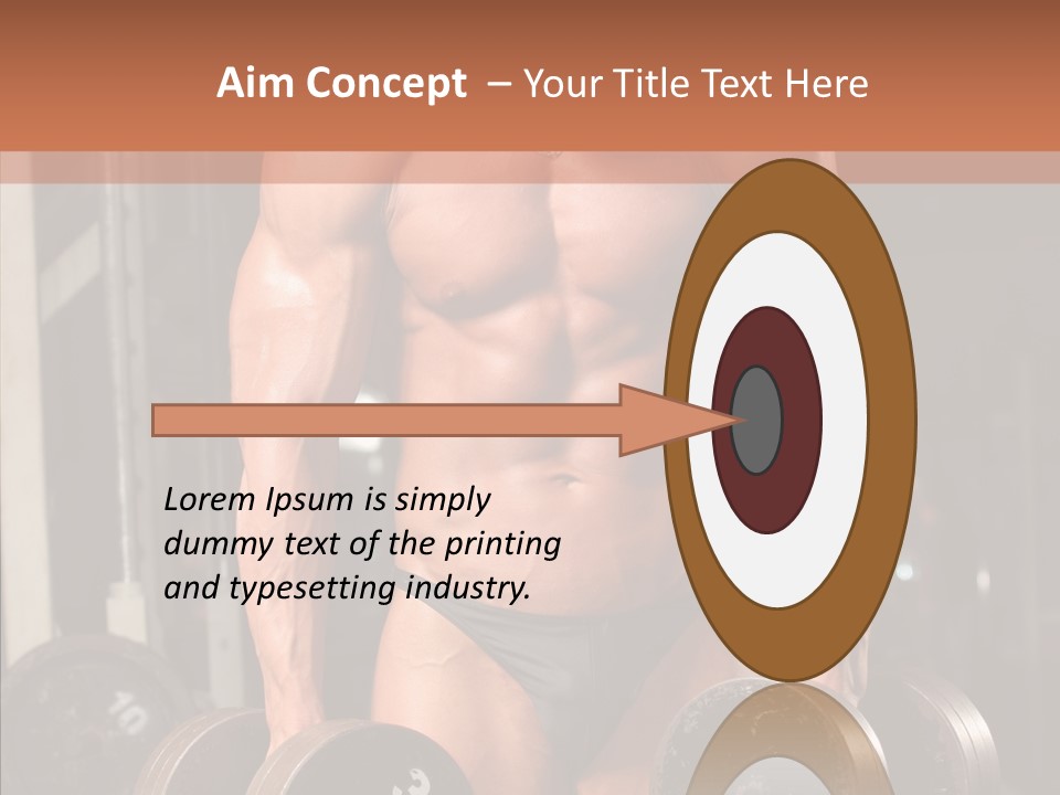 Man Sporty Black PowerPoint Template