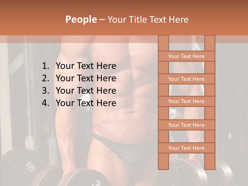 Man Sporty Black PowerPoint Template