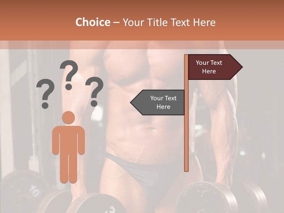 Man Sporty Black PowerPoint Template