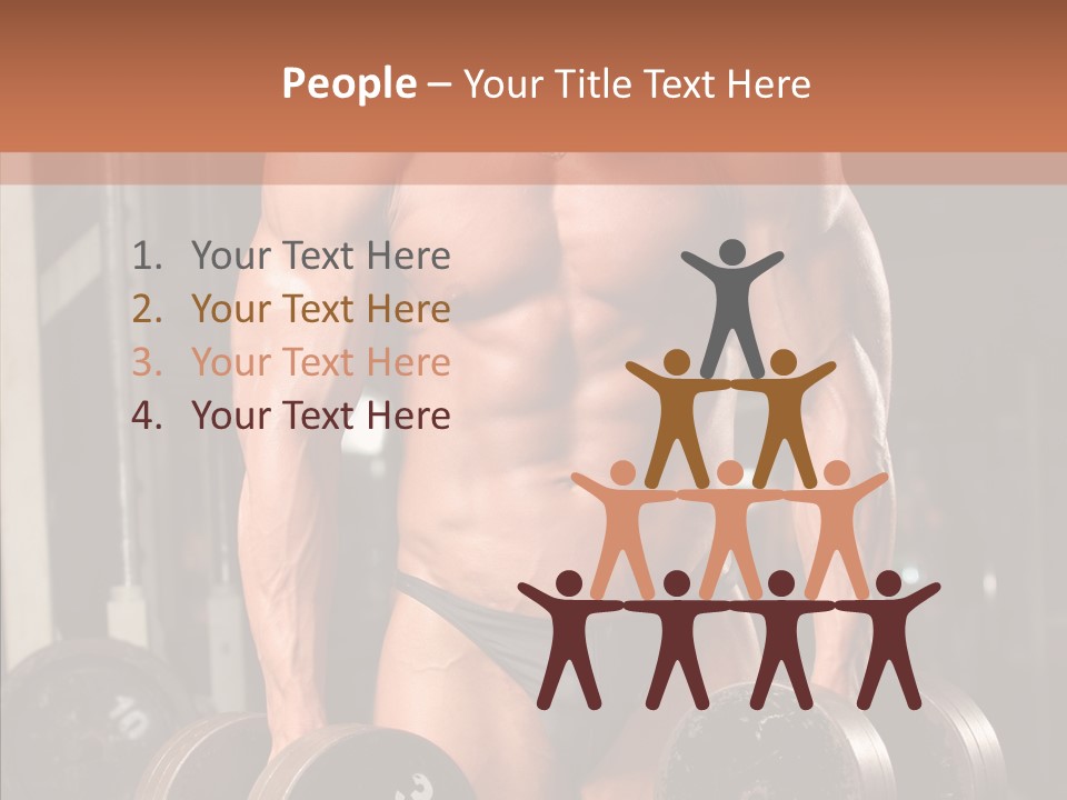 Man Sporty Black PowerPoint Template