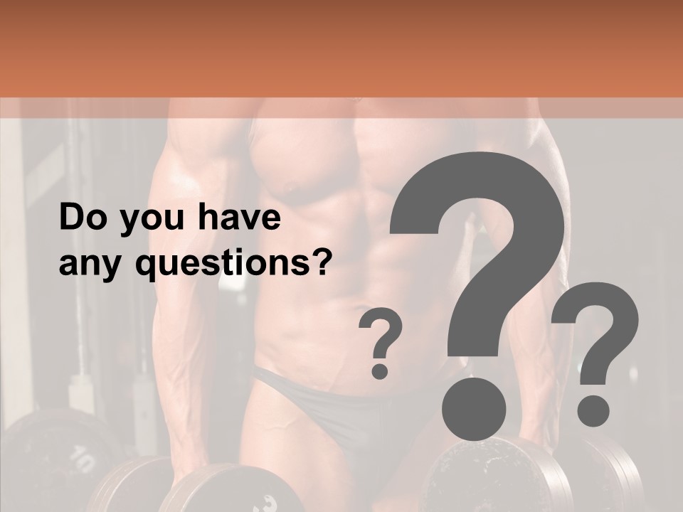 Man Sporty Black PowerPoint Template