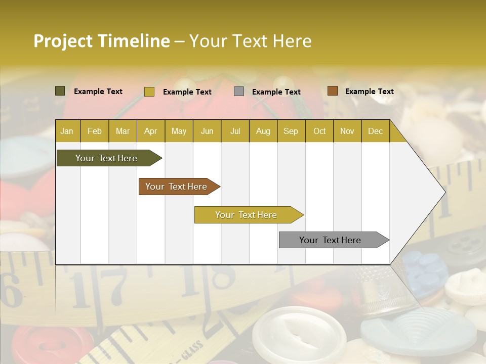 Crafts Thimble Fabric PowerPoint Template
