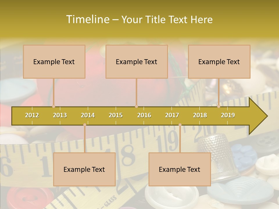 Crafts Thimble Fabric PowerPoint Template