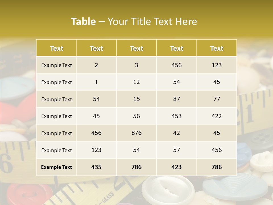 Crafts Thimble Fabric PowerPoint Template