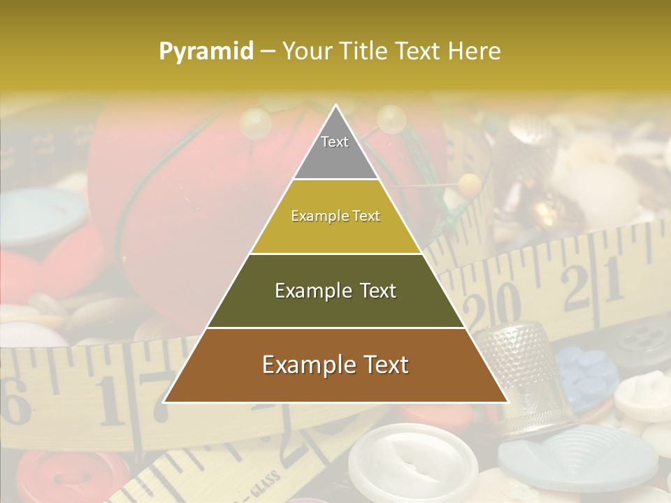 Crafts Thimble Fabric PowerPoint Template