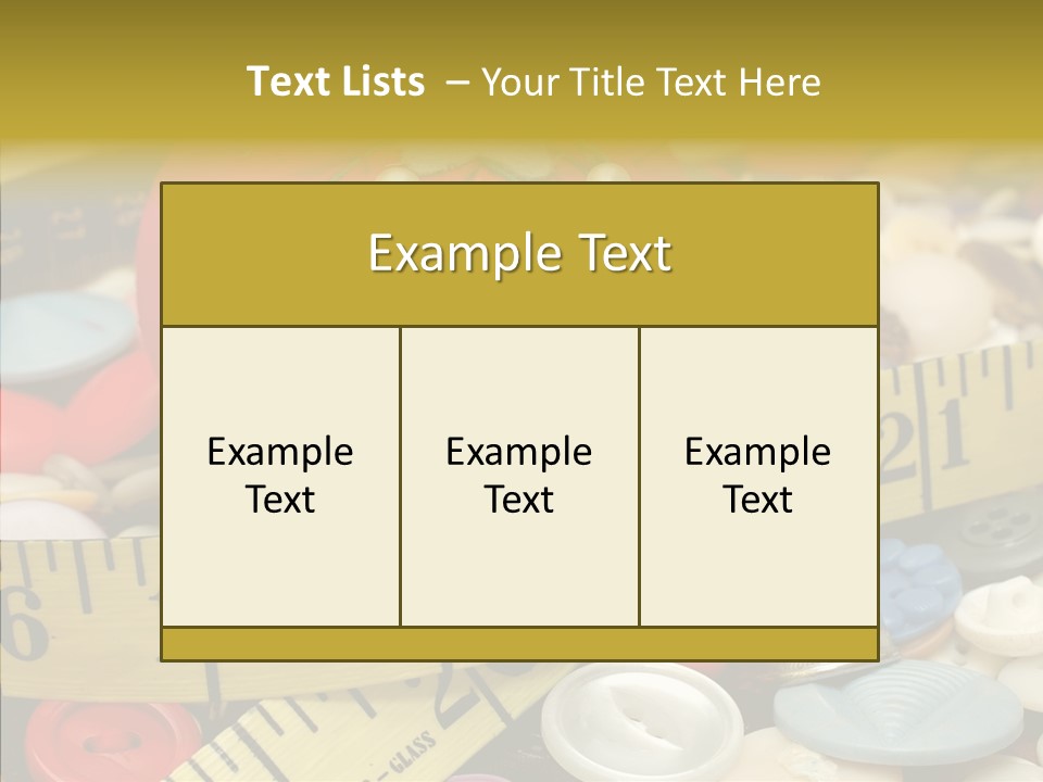 Crafts Thimble Fabric PowerPoint Template