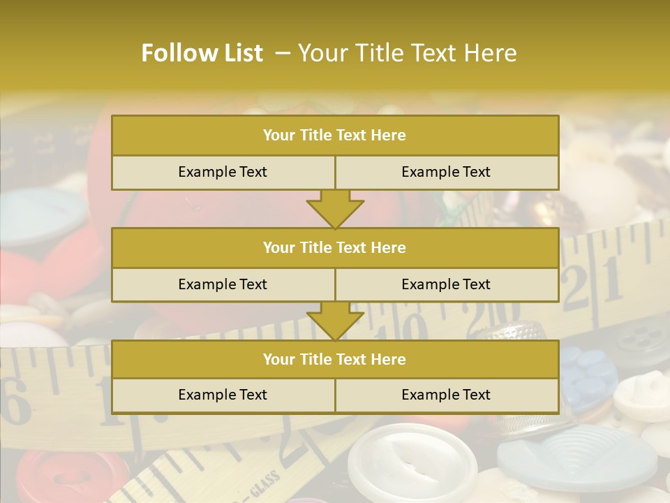 Crafts Thimble Fabric PowerPoint Template