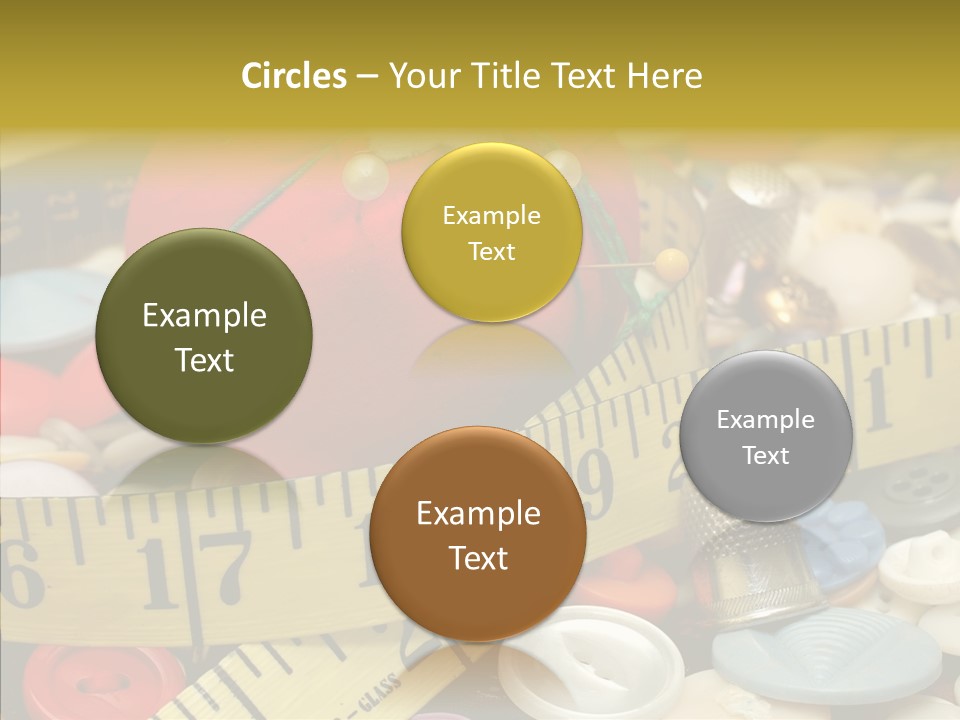 Crafts Thimble Fabric PowerPoint Template