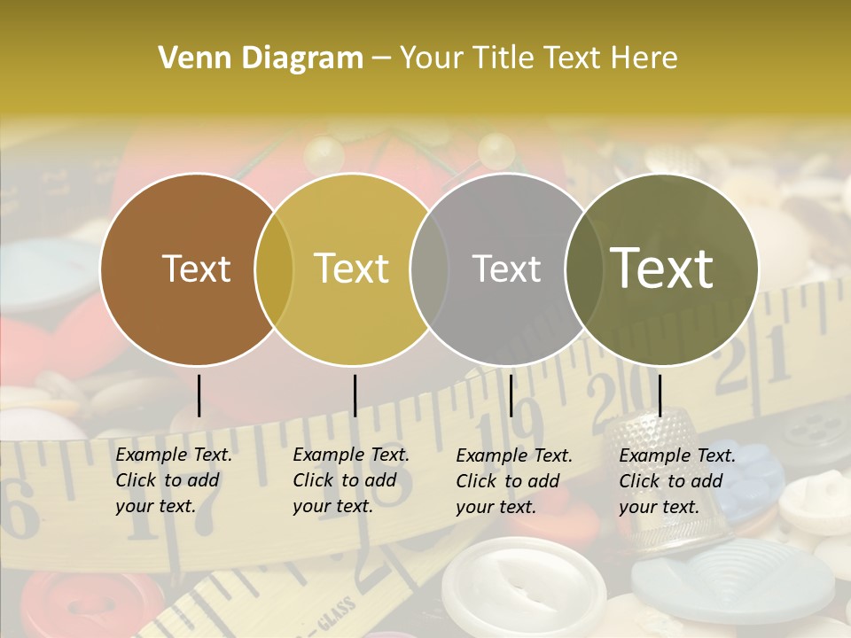 Crafts Thimble Fabric PowerPoint Template