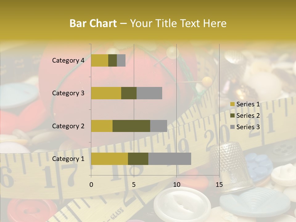 Crafts Thimble Fabric PowerPoint Template