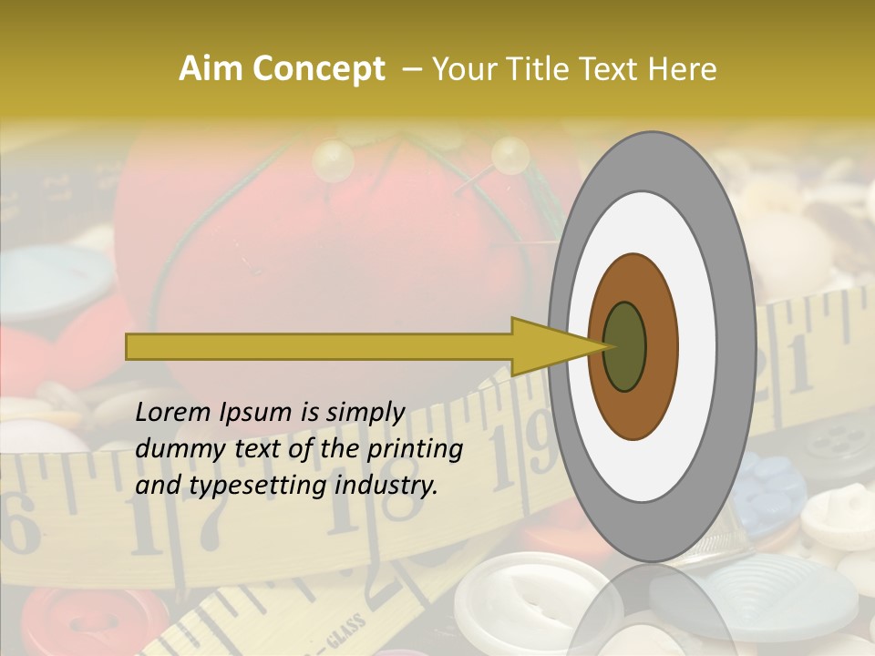 Crafts Thimble Fabric PowerPoint Template