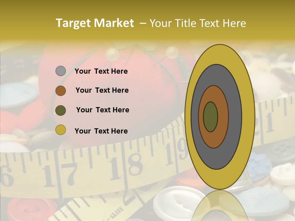 Crafts Thimble Fabric PowerPoint Template