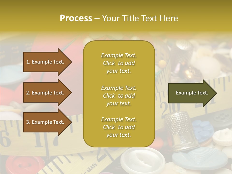 Crafts Thimble Fabric PowerPoint Template