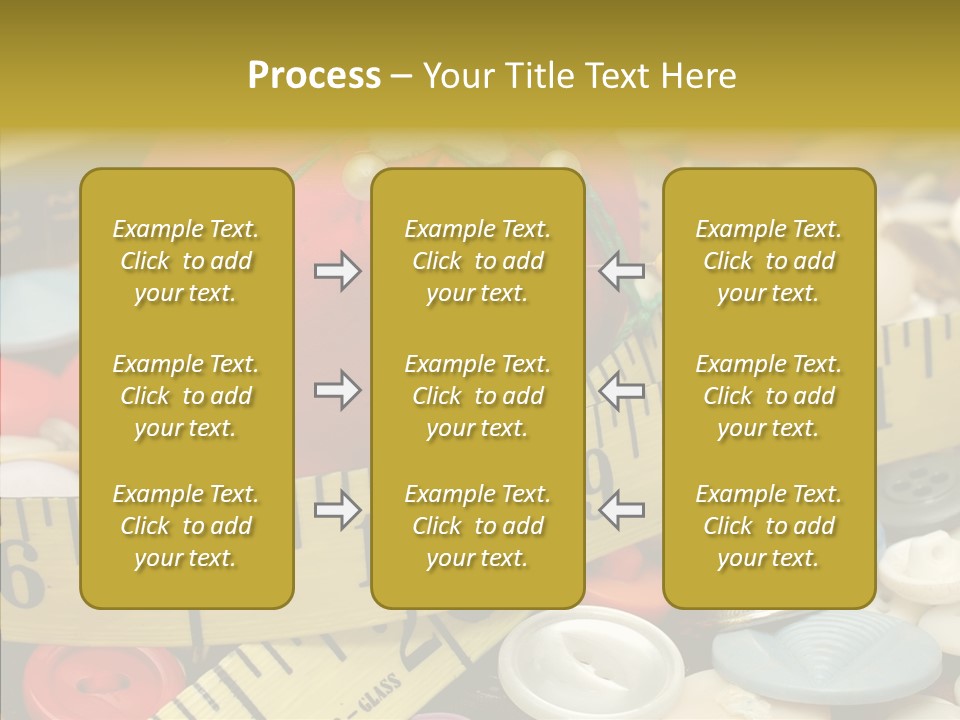 Crafts Thimble Fabric PowerPoint Template