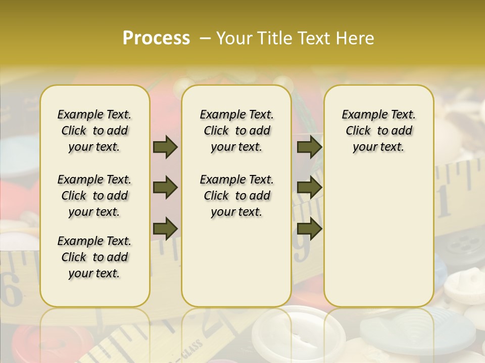 Crafts Thimble Fabric PowerPoint Template