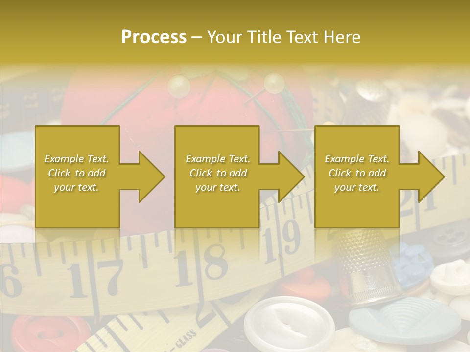 Crafts Thimble Fabric PowerPoint Template