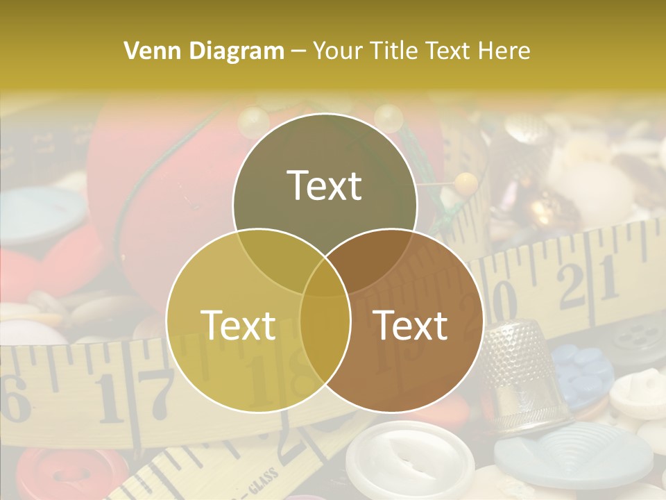 Crafts Thimble Fabric PowerPoint Template