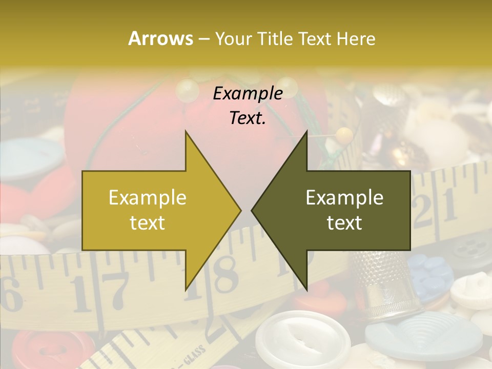 Crafts Thimble Fabric PowerPoint Template