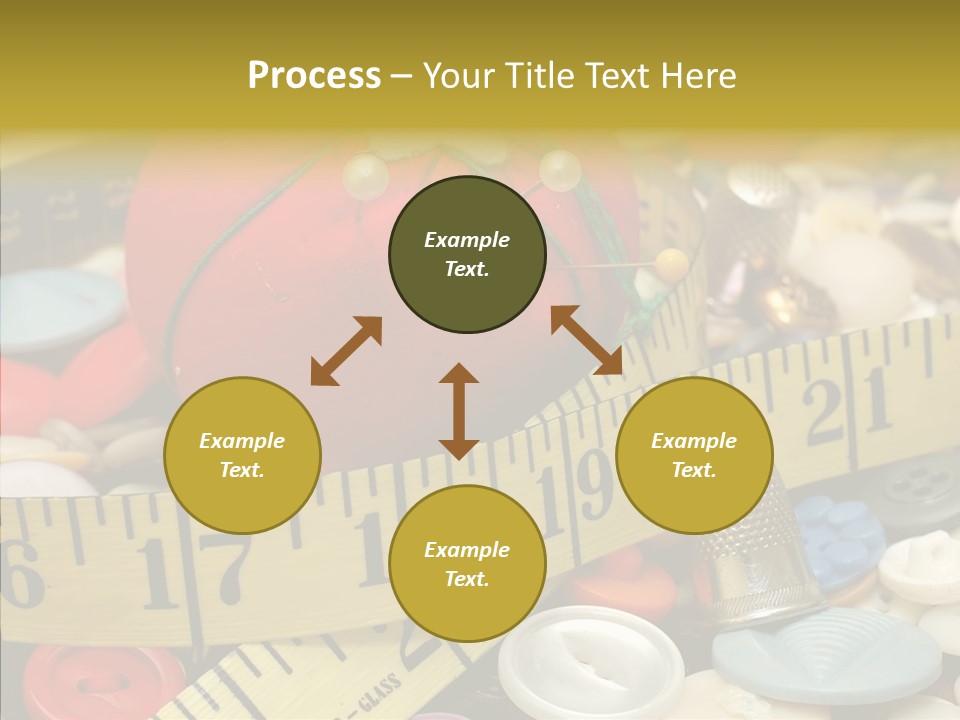 Crafts Thimble Fabric PowerPoint Template