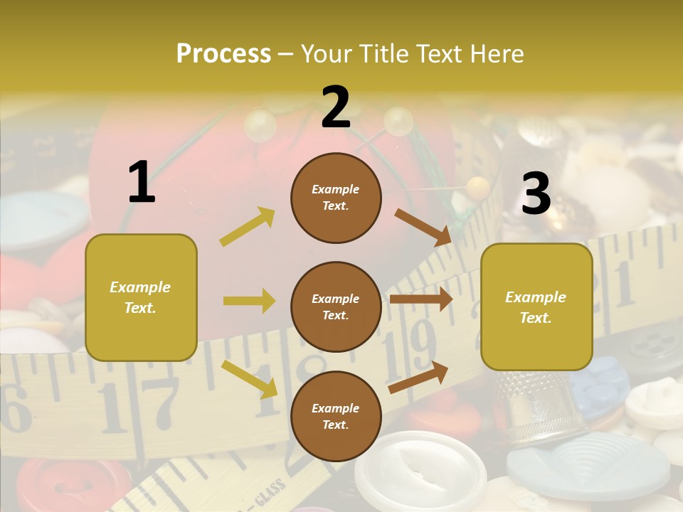 Crafts Thimble Fabric PowerPoint Template