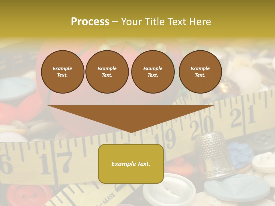 Crafts Thimble Fabric PowerPoint Template