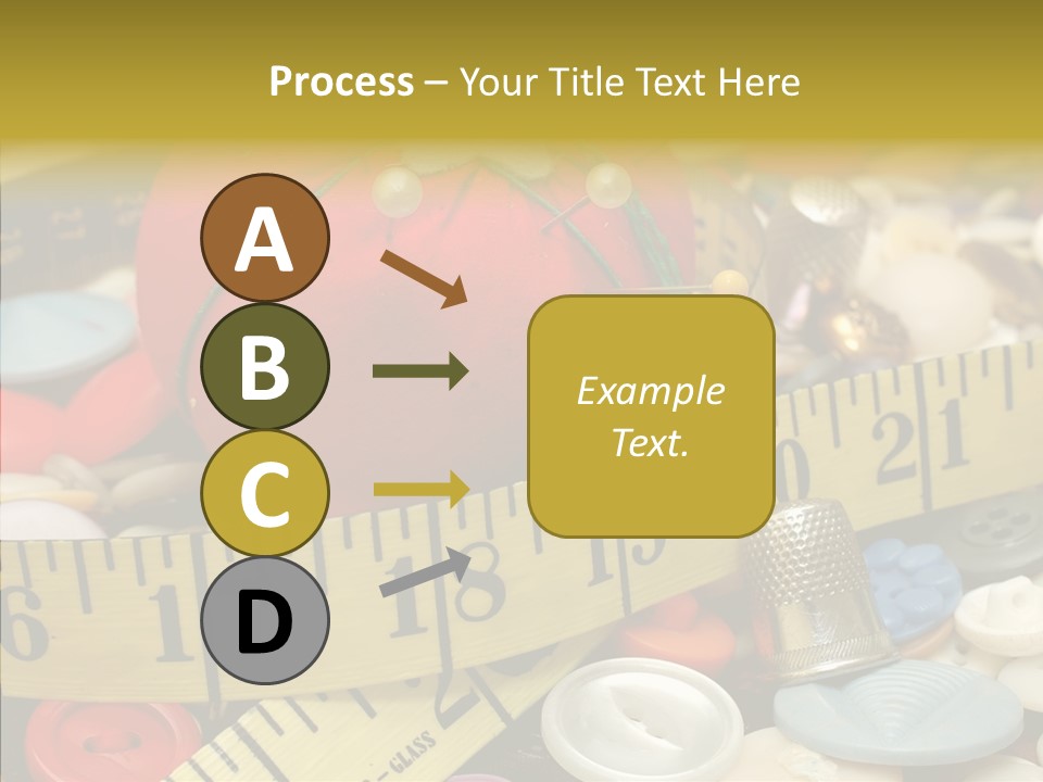 Crafts Thimble Fabric PowerPoint Template