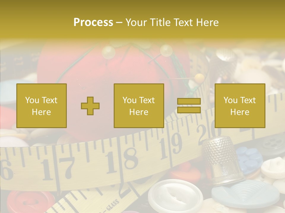 Crafts Thimble Fabric PowerPoint Template