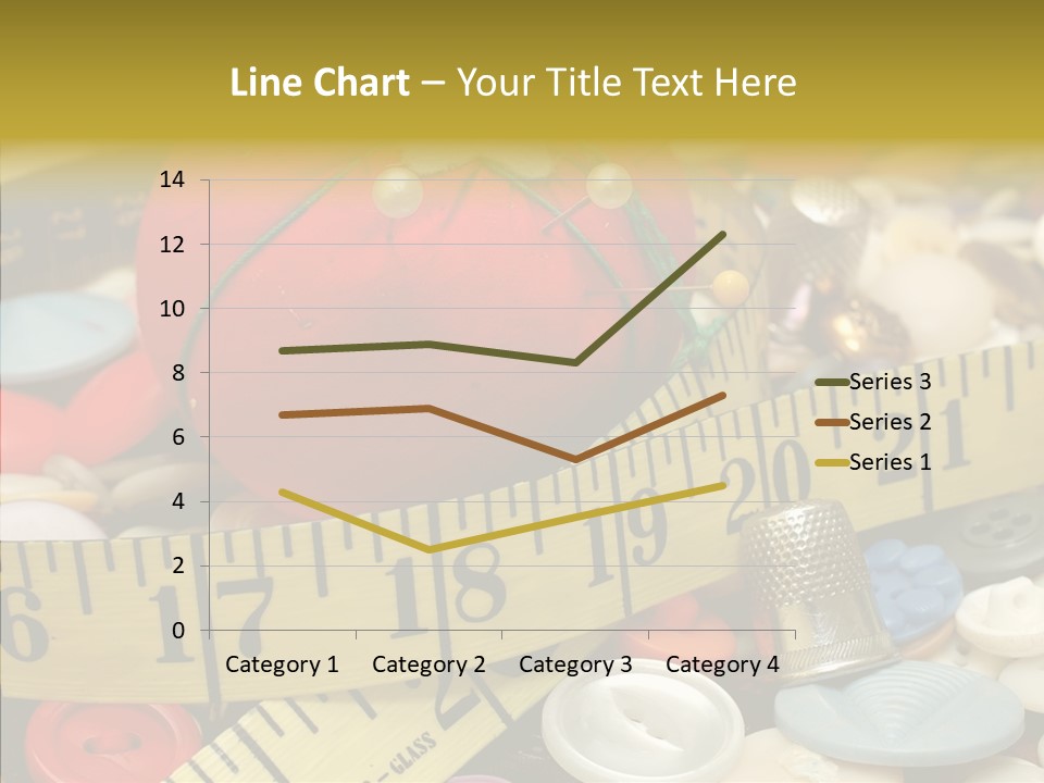 Crafts Thimble Fabric PowerPoint Template