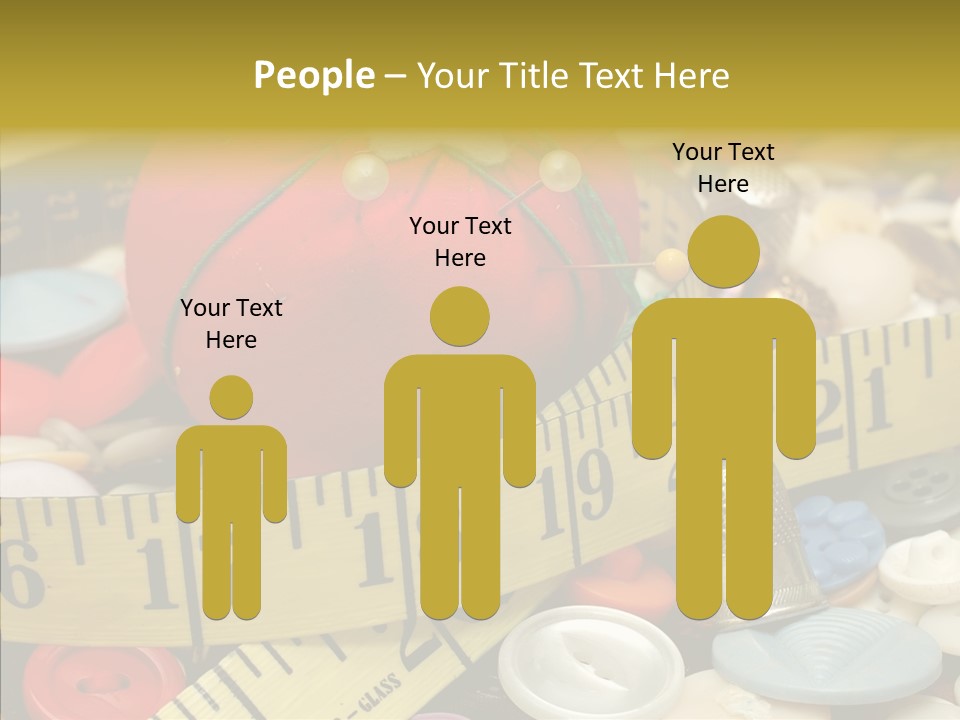 Crafts Thimble Fabric PowerPoint Template