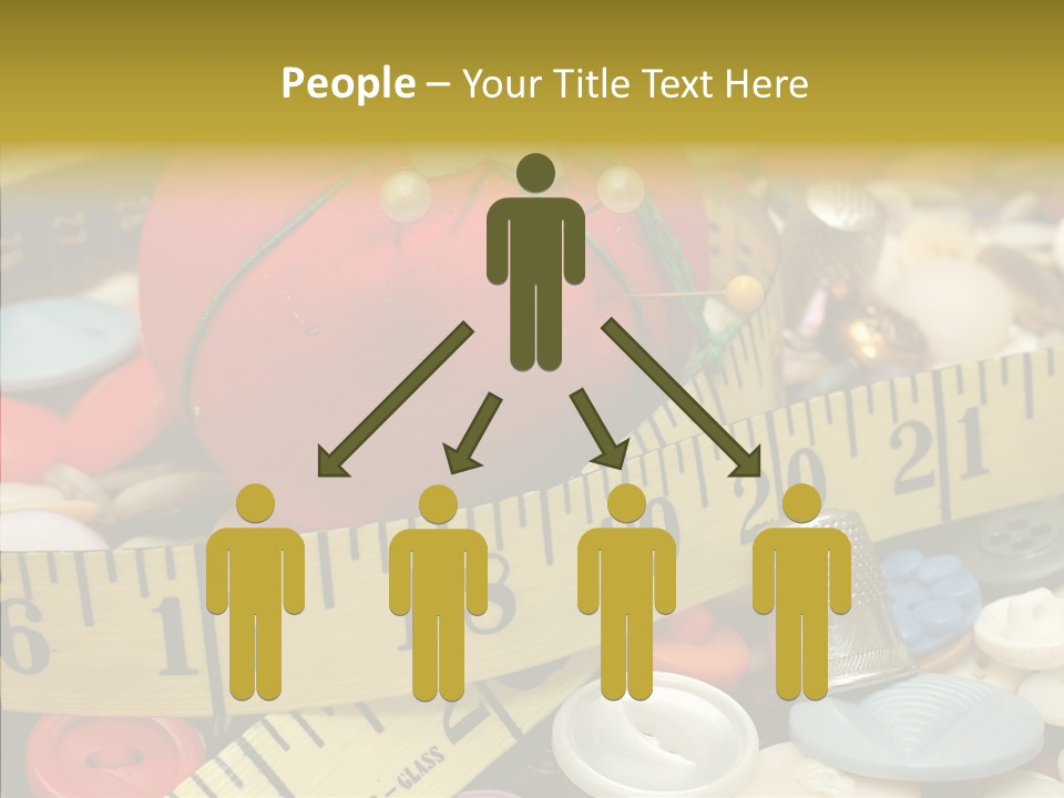 Crafts Thimble Fabric PowerPoint Template