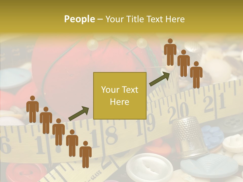 Crafts Thimble Fabric PowerPoint Template