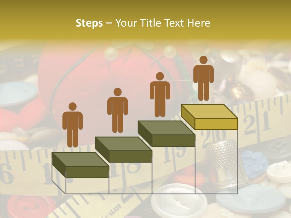 Crafts Thimble Fabric PowerPoint Template