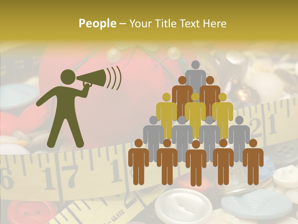 Crafts Thimble Fabric PowerPoint Template