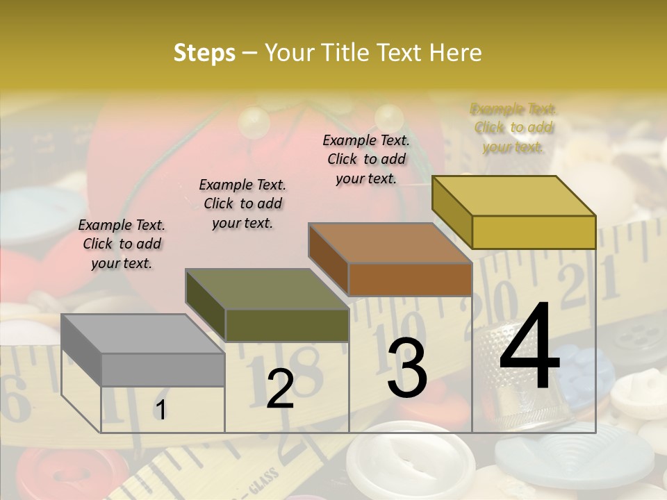 Crafts Thimble Fabric PowerPoint Template