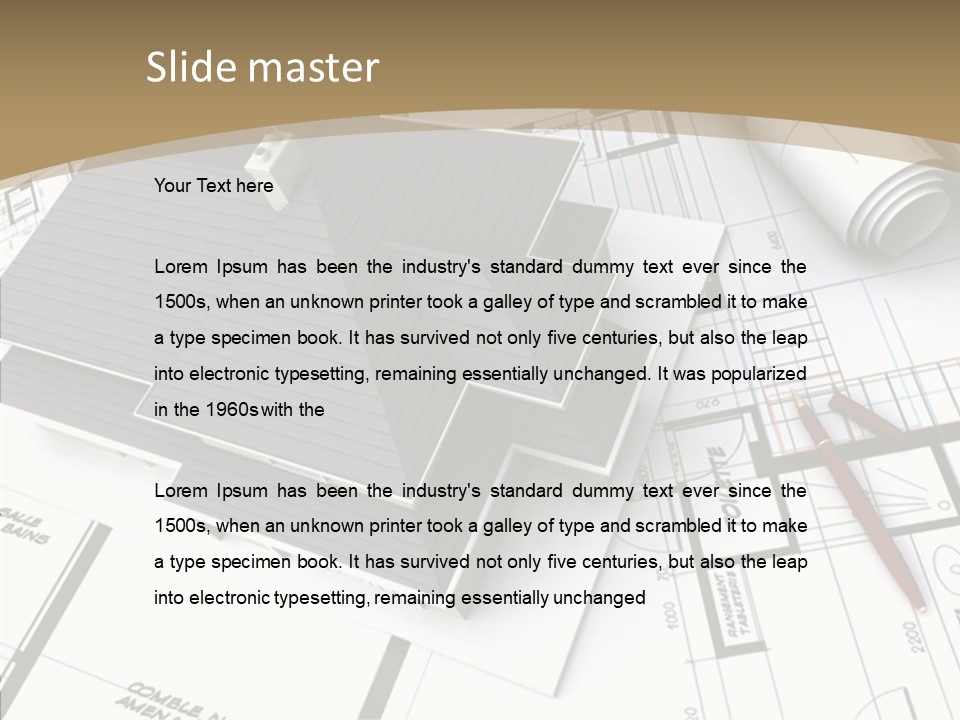 Plan Composition Residence PowerPoint Template
