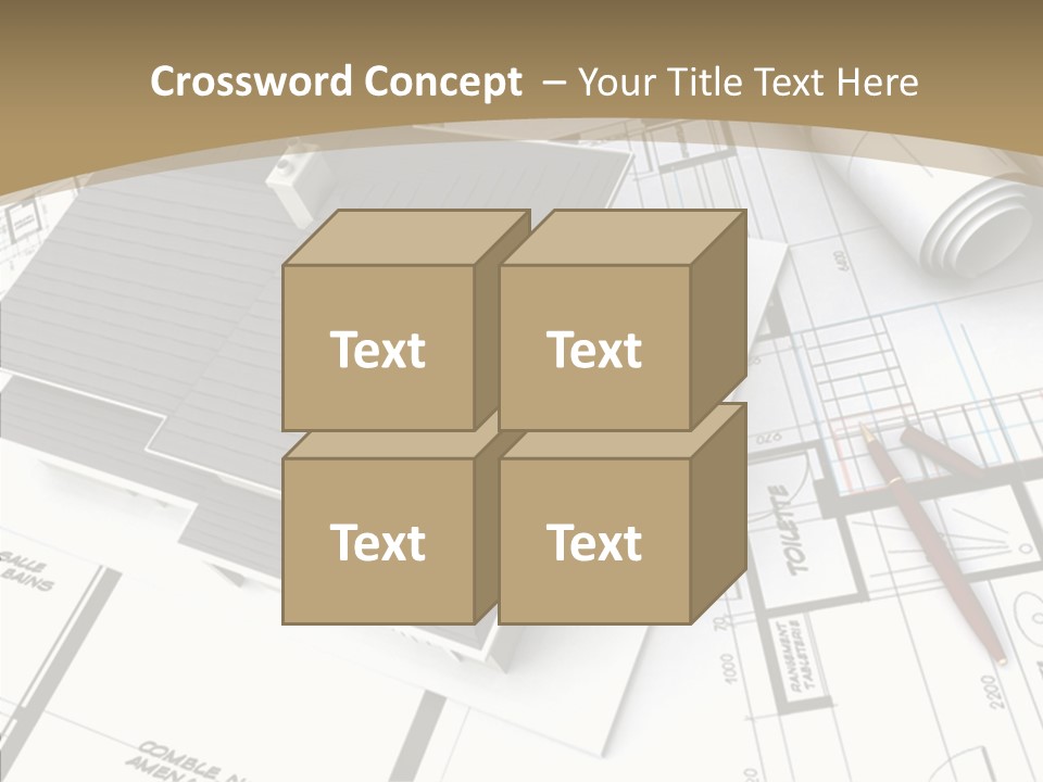 Plan Composition Residence PowerPoint Template