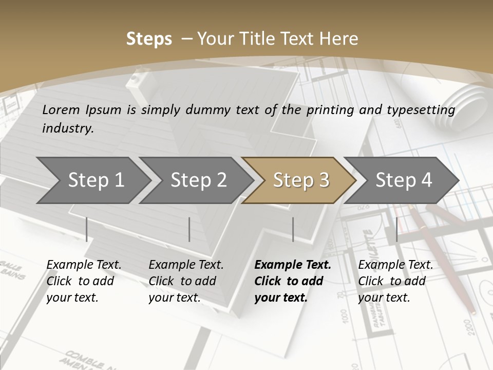 Plan Composition Residence PowerPoint Template