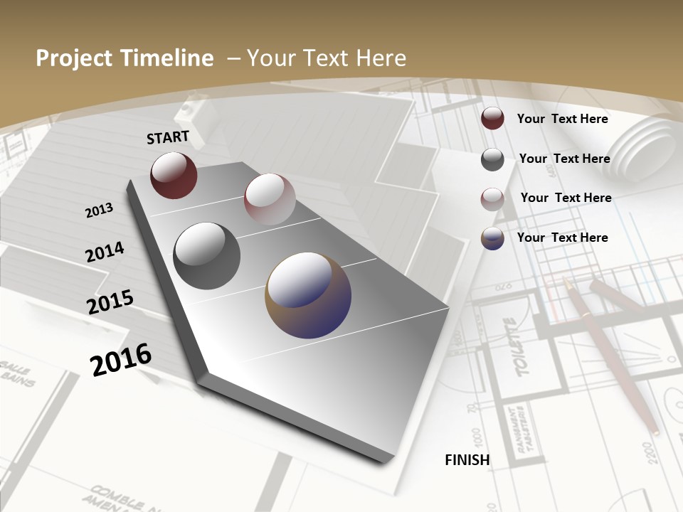 Plan Composition Residence PowerPoint Template