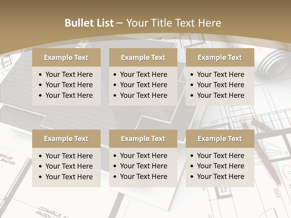 Plan Composition Residence PowerPoint Template