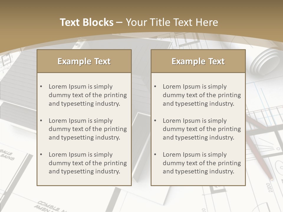 Plan Composition Residence PowerPoint Template