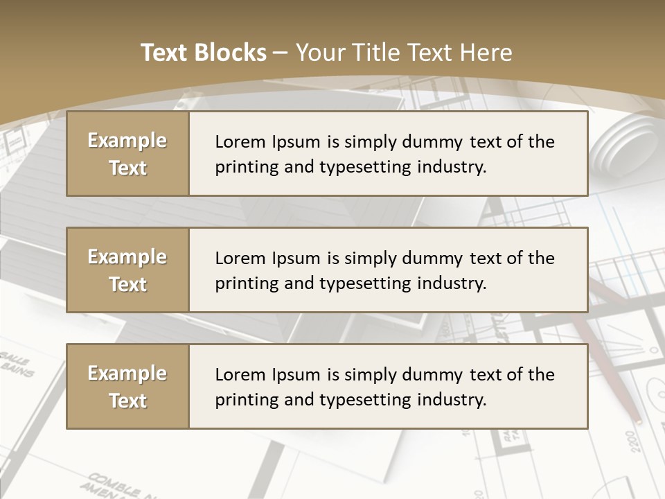 Plan Composition Residence PowerPoint Template