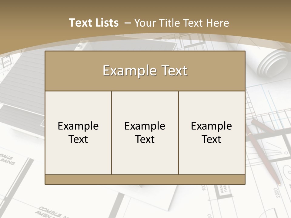 Plan Composition Residence PowerPoint Template