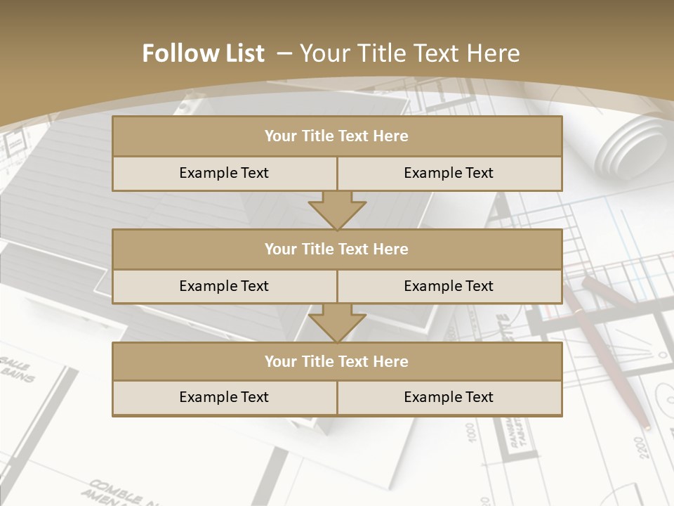 Plan Composition Residence PowerPoint Template