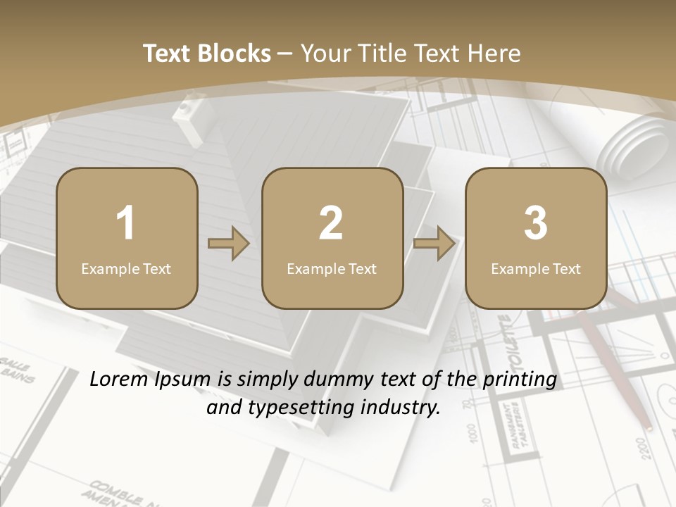 Plan Composition Residence PowerPoint Template