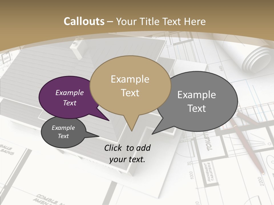 Plan Composition Residence PowerPoint Template