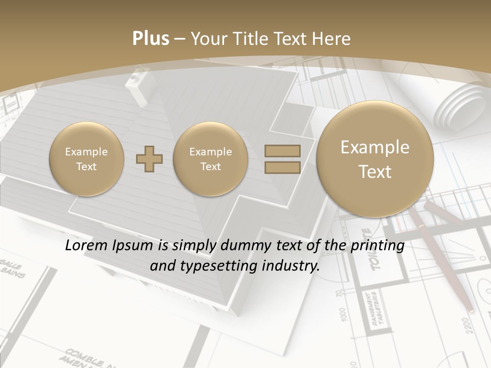 Plan Composition Residence PowerPoint Template