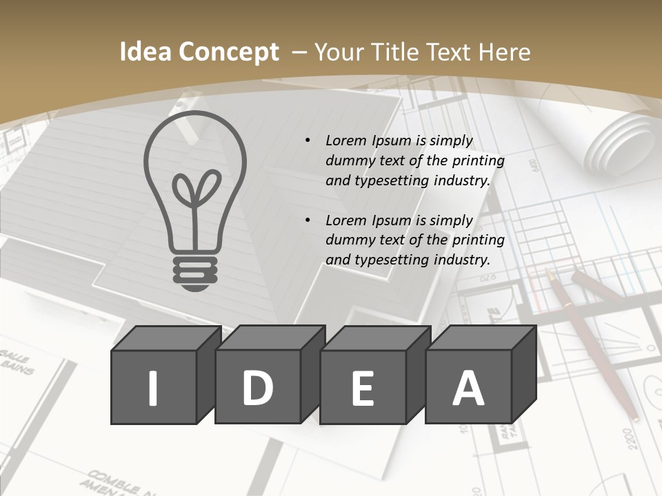 Plan Composition Residence PowerPoint Template