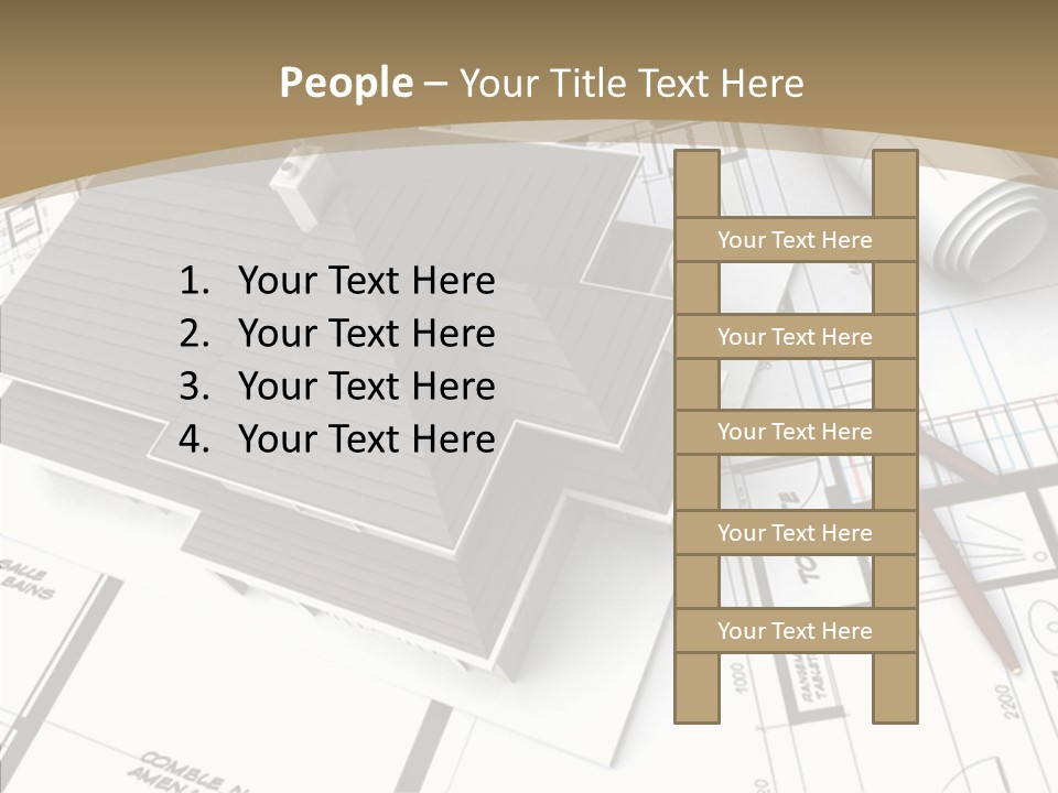 Plan Composition Residence PowerPoint Template